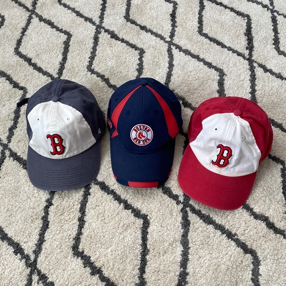 Genuine Merchandise Accessories - 3 Boston Red Sox Hats